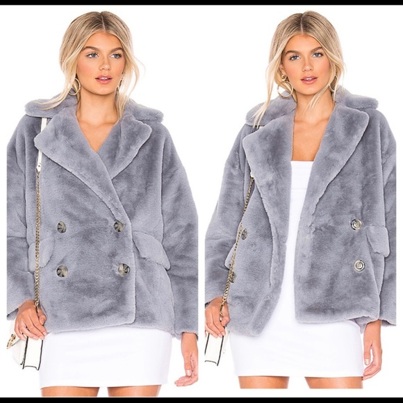 free people kate faux fur coat